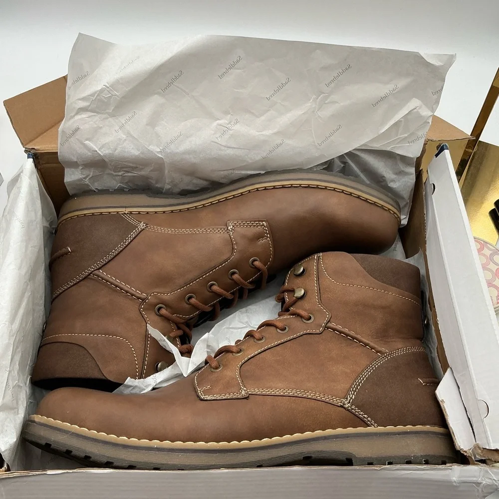 Saddlebred‎ Tan vegan Leather Boots size 13M